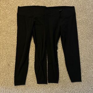 Old Navy Cross Waist Black Leggings